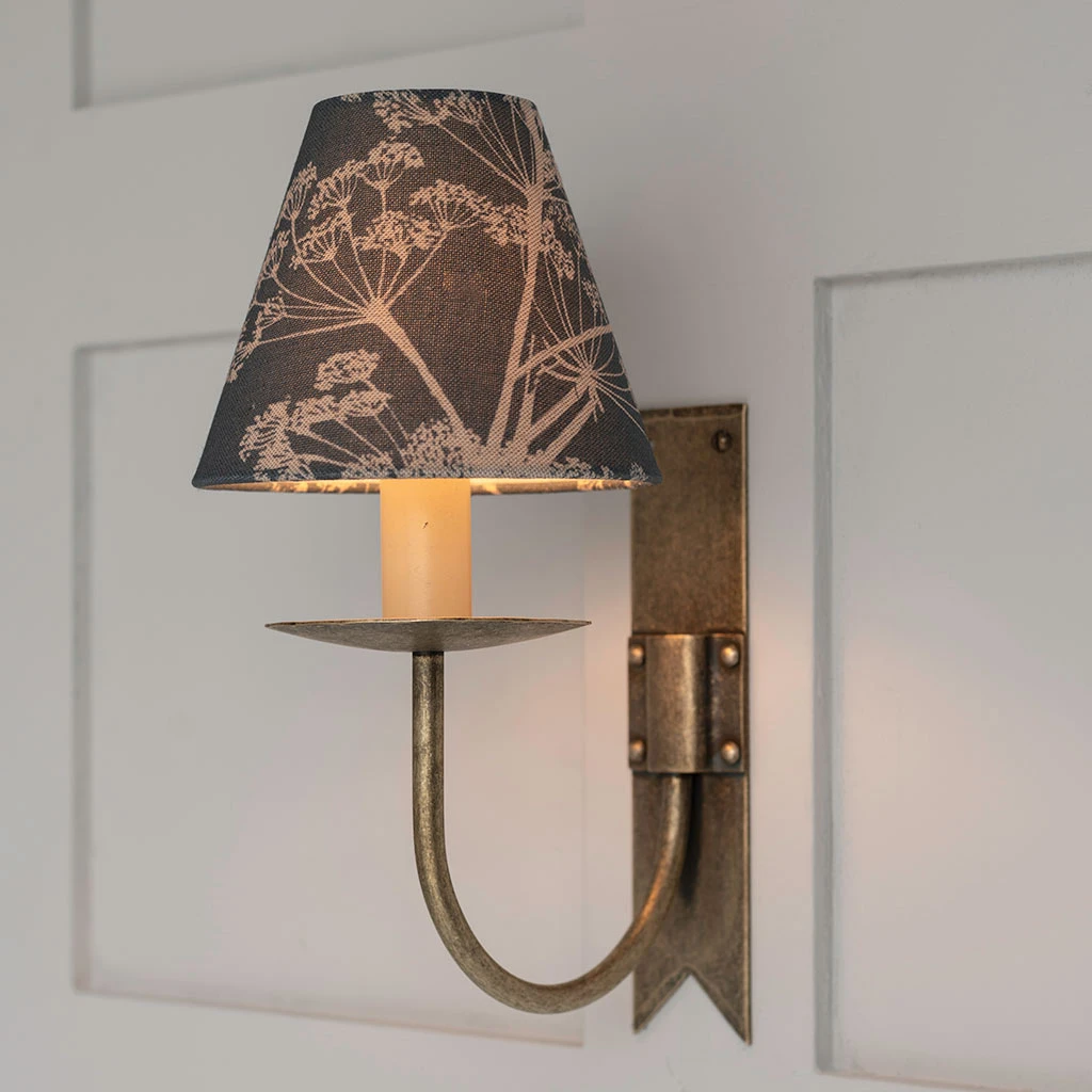 Candle Shade In Indigo Cow Parsley 4 Candle Shade In Indigo Cow Parsley - Image 2