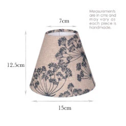 Candle Shade In Indigo Cow Parsley, Reversed -Curtains & Poles Sales 10CAN15CPINREV 13