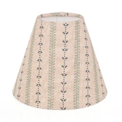 Curtains & Poles Sales 15 Candle Shade In Indigo Cottage Stripe