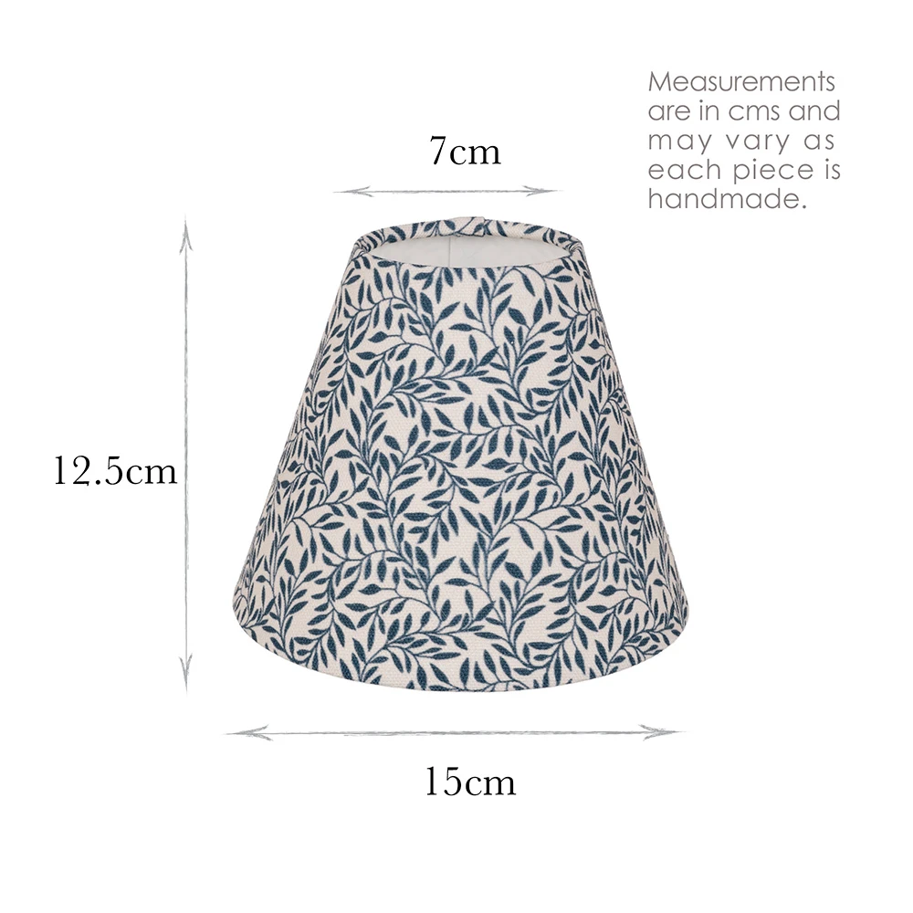 Candle Shade In Indigo Spring Leaf 5 Candle Shade In Indigo Spring Leaf - Image 3