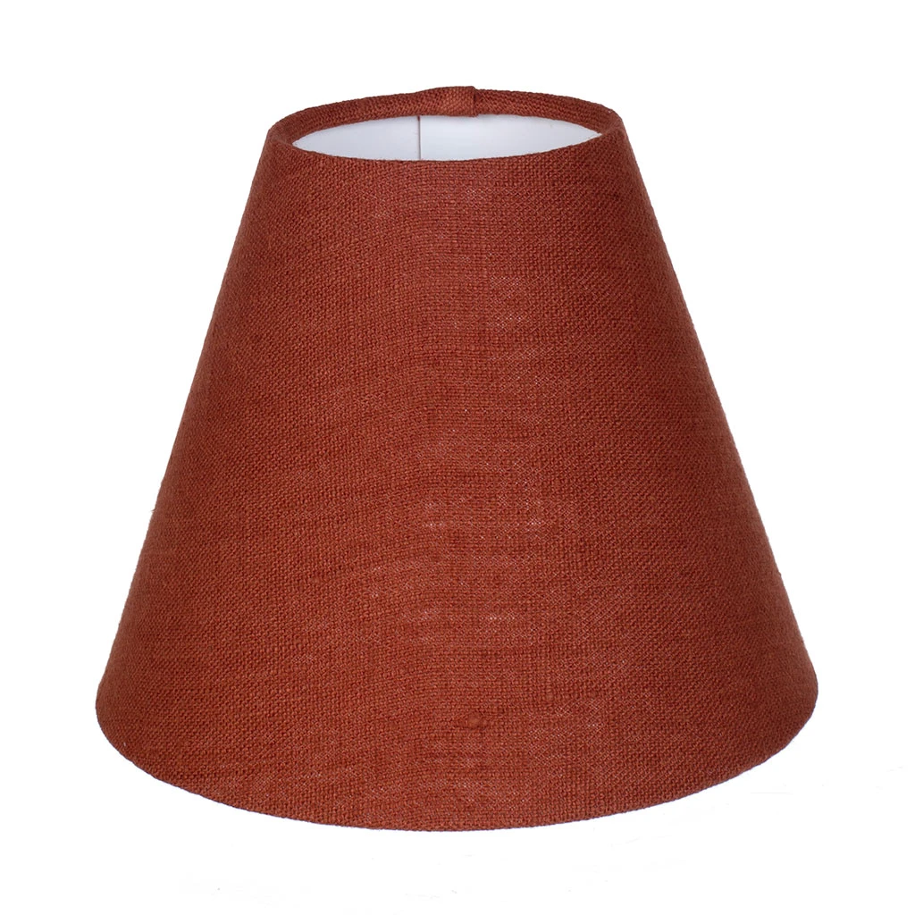 Candle Shade In Paprika Waterford Linen 3 Candle Shade In Paprika Waterford Linen