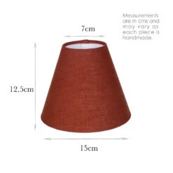 Candle Shade In Paprika Waterford Linen 7 Candle Shade In Paprika Waterford Linen -Curtains & Poles Sales 10CAN15WAPA 13