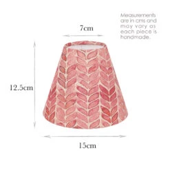 Candle Shade In Red Watercolour Leaf 6 Candle Shade In Red Watercolour Leaf -Curtains & Poles Sales 10CAN15WLRE 13