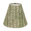 Candle Shade In Rich Green Watercolour Leaf 2 Candle Shade In Rich Green Watercolour Leaf -Curtains & Poles Sales 10CAN15WLRG 11