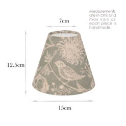 Candle Shade In Duck Egg Woodland 7 Candle Shade In Duck Egg Woodland -Curtains & Poles Sales 10CAN15WODE 13