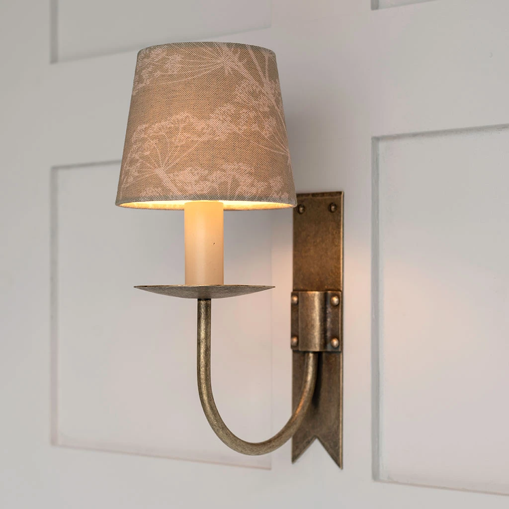 French Drum Candle Shade Soft Green Cow Parsley 4 French Drum Candle Shade Soft Green Cow Parsley - Image 2