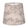 French Drum Candle Shade In Soft Grey Cow Parsley, Reversed -Curtains & Poles Sales 10CANFD13CPSGREV 11