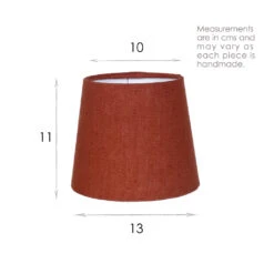 French Drum Candle Shade Paprika Waterford Linen 7 French Drum Candle Shade Paprika Waterford Linen -Curtains & Poles Sales 10CANFD13WAPA 13
