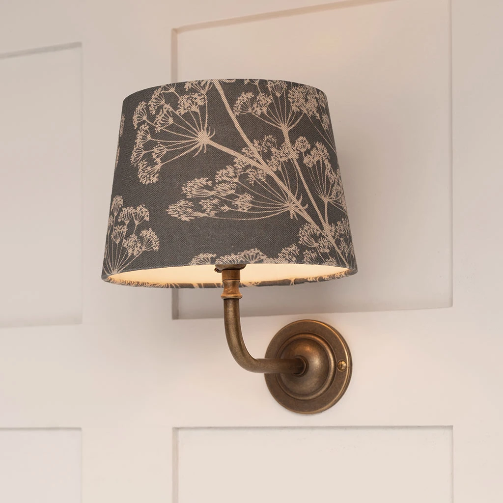 20cm Medium French Drum Shade In Indigo Cow Parsley 4 20cm Medium French Drum Shade In Indigo Cow Parsley - Image 2