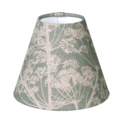 Candle Shade In Duck Egg Cow Parsley
