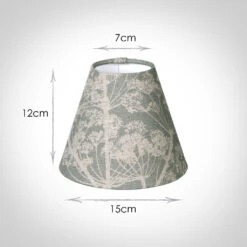Candle Shade In Duck Egg Cow Parsley -Curtains & Poles Sales 10can15CPDE 13