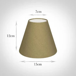 Candle Shade In Dull Gold Faux Silk -Curtains & Poles Sales 10can15FSDG 13