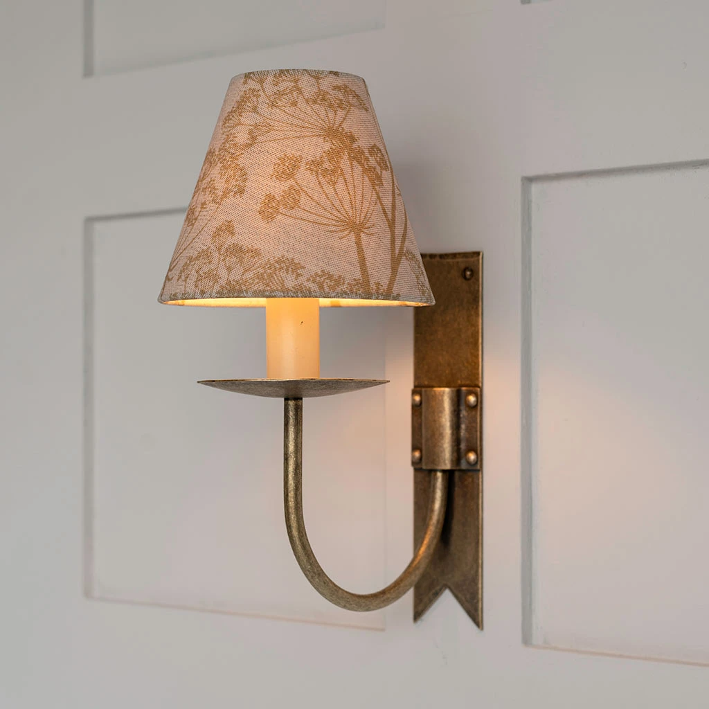 Candle Shade In Gold Cow Parsley Reversed 4 Candle Shade In Gold Cow Parsley Reversed - Image 2