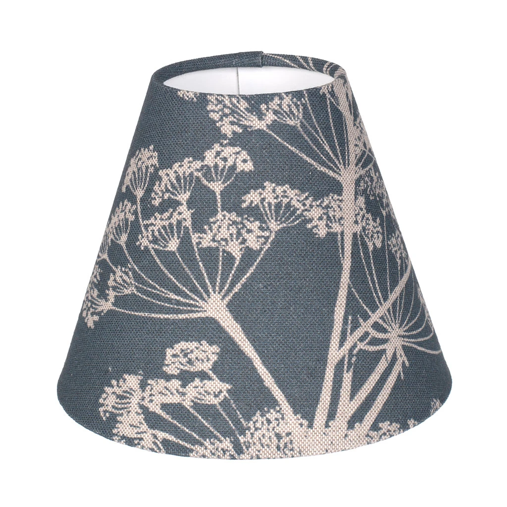 Candle Shade In Indigo Cow Parsley 3 Candle Shade In Indigo Cow Parsley