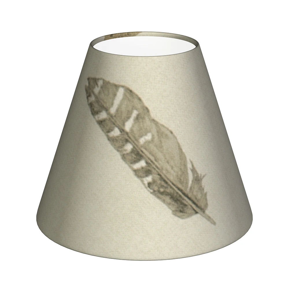 Candle Shade In Stone Featherdown 3 Candle Shade In Stone Featherdown