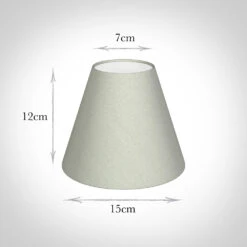 Candle Shade In Soft Grey Faux Silk -Curtains & Poles Sales 10can15fssg 13