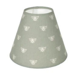 Candle Shade In Country Green Honey Bees