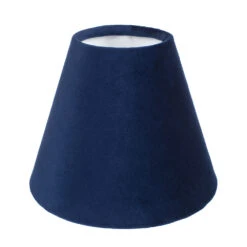 Candle Shade In Navy Blue Hunstanton Velvet