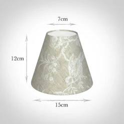 Candle Shade In White Isabelle Linen (Bird) -Curtains & Poles Sales 10can15iswh 13