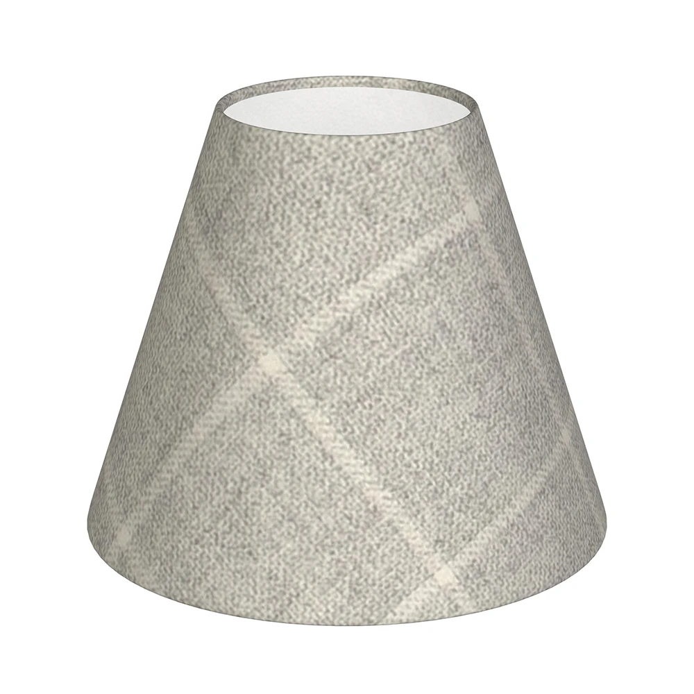Candle Shade In Stirling Check Lovat Wool 3 Candle Shade In Stirling Check Lovat Wool