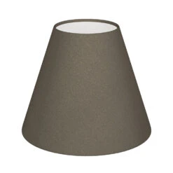 Candle Shade In Bark Satin