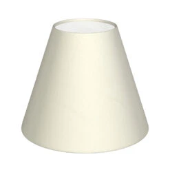 Candle Shade In Cream Satin