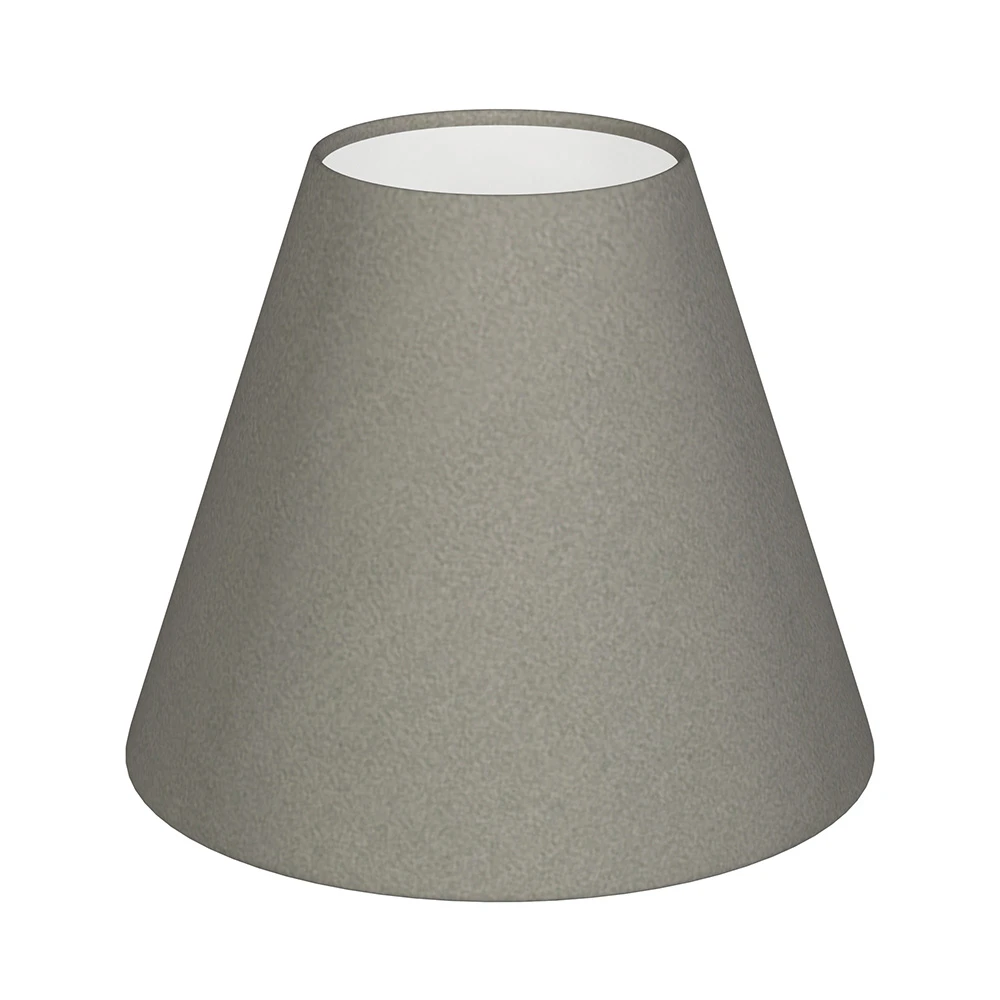 Candle Shade In Pewter Satin 3 Candle Shade In Pewter Satin