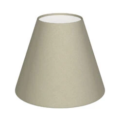 Candle Shade In Pale Smoke Satin