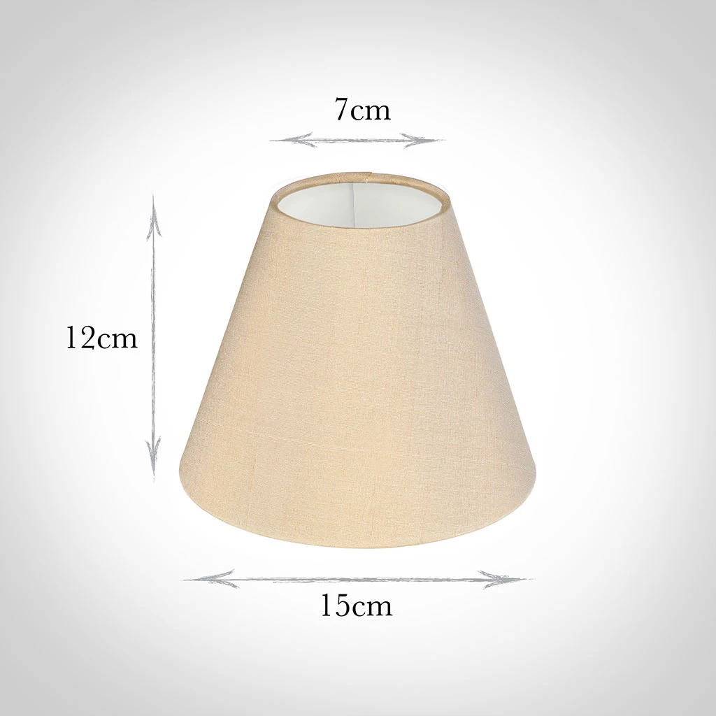 Candle Shade In Buttermilk Silk 4 Candle Shade In Buttermilk Silk - Image 2