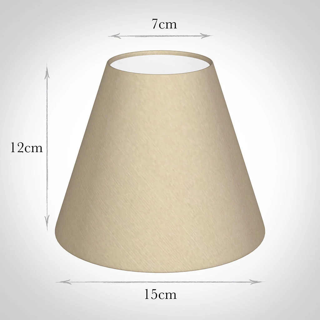 Candle Shade In Royal Oyster Silk 4 Candle Shade In Royal Oyster Silk - Image 2