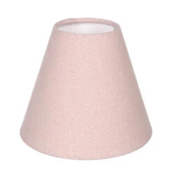 Candle Shade In Vintage Pink Waterford Linen