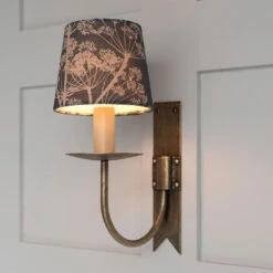 French Drum Candle Shade Indigo Cow Parsley -Curtains & Poles Sales 10canfd13cpin 12