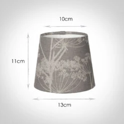 French Drum Candle Shade Soft Grey Cow Parsley -Curtains & Poles Sales 10canfd13cpsg 13