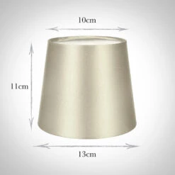 French Drum Candle Shade In Pale Smoke Satin -Curtains & Poles Sales 10canfd13saps 13