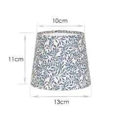 French Drum Candle Shade In Indigo Spring Leaf 7 French Drum Candle Shade In Indigo Spring Leaf -Curtains & Poles Sales 10canfd13slin 13
