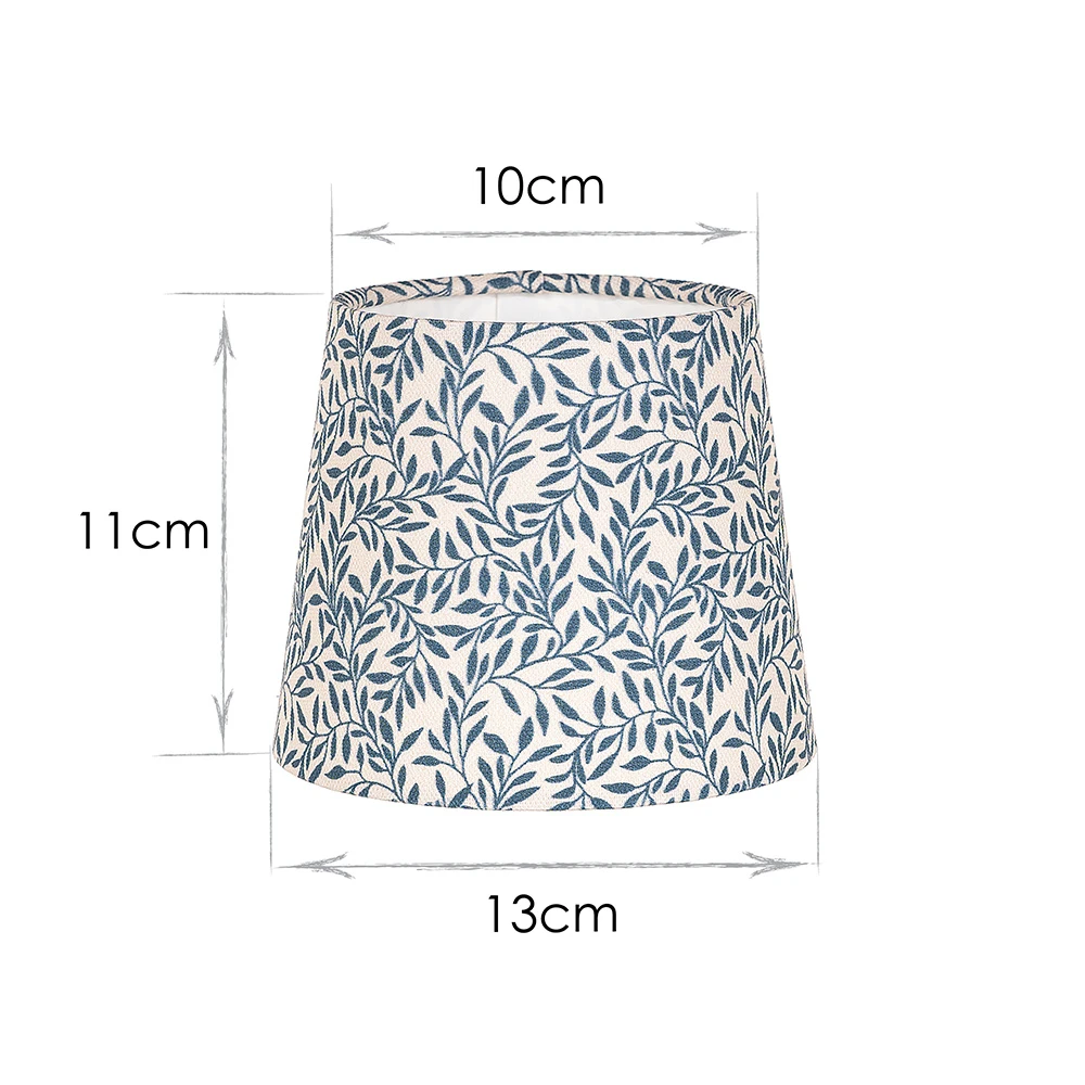 French Drum Candle Shade In Indigo Spring Leaf 5 French Drum Candle Shade In Indigo Spring Leaf - Image 3