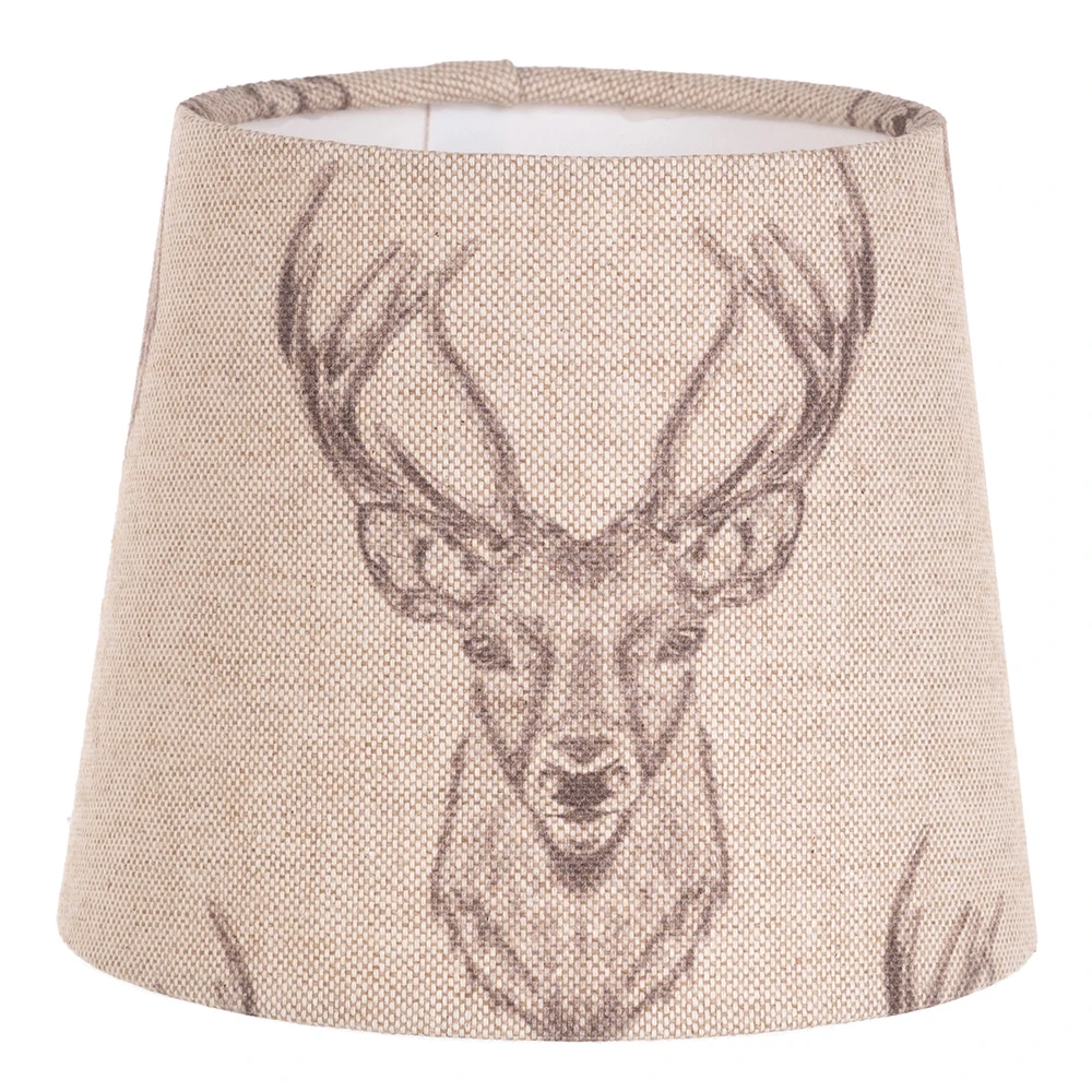 French Drum Candle Shade In Natural Stag 3 French Drum Candle Shade In Natural Stag