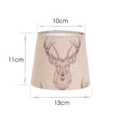 French Drum Candle Shade In Natural Stag 7 French Drum Candle Shade In Natural Stag -Curtains & Poles Sales 10canfd13stna 13