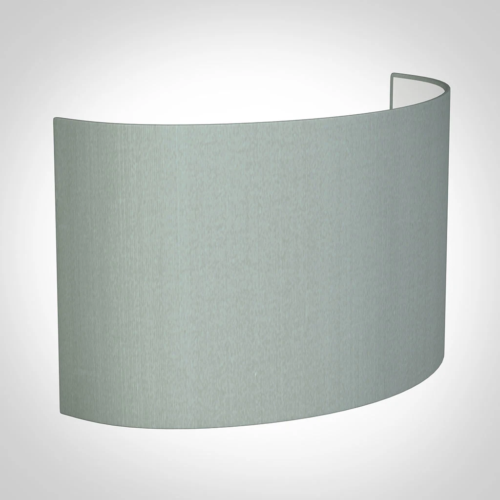 32cm Carlyle Half Shade In French Grey Silk 3 32cm Carlyle Half Shade In French Grey Silk
