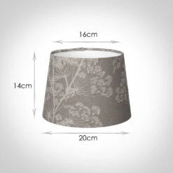 20cm Medium French Drum In Soft Grey Cow Parsley -Curtains & Poles Sales 10fdm20cpsg 13