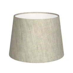20cm Medium French Drum Shade In Natural Isabelle Linen