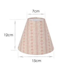 Candle Shade In Coral Cottage Stripe 7 Candle Shade In Coral Cottage Stripe -Curtains & Poles Sales 20CAN15CSCO 13