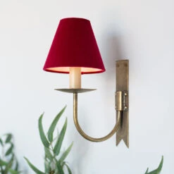 Candle Shade In Raspberry Hunstanton Velvet 6 Candle Shade In Raspberry Hunstanton Velvet -Curtains & Poles Sales 20CAN15HURB 12