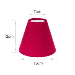 Candle Shade In Raspberry Hunstanton Velvet 7 Candle Shade In Raspberry Hunstanton Velvet -Curtains & Poles Sales 20CAN15HURB 13