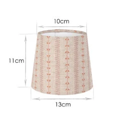 French Drum Candle Shade In Coral Cottage Stripe 7 French Drum Candle Shade In Coral Cottage Stripe -Curtains & Poles Sales 20CANFD13CSCO 13