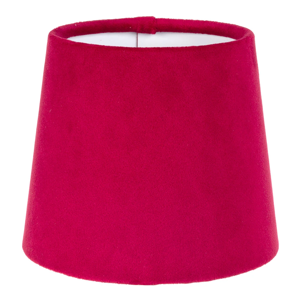 French Drum Candle Shade In Raspberry Hunstanton Velvet 3 French Drum Candle Shade In Raspberry Hunstanton Velvet