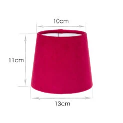 French Drum Candle Shade In Raspberry Hunstanton Velvet 7 French Drum Candle Shade In Raspberry Hunstanton Velvet -Curtains & Poles Sales 20CANFD13HURB 13