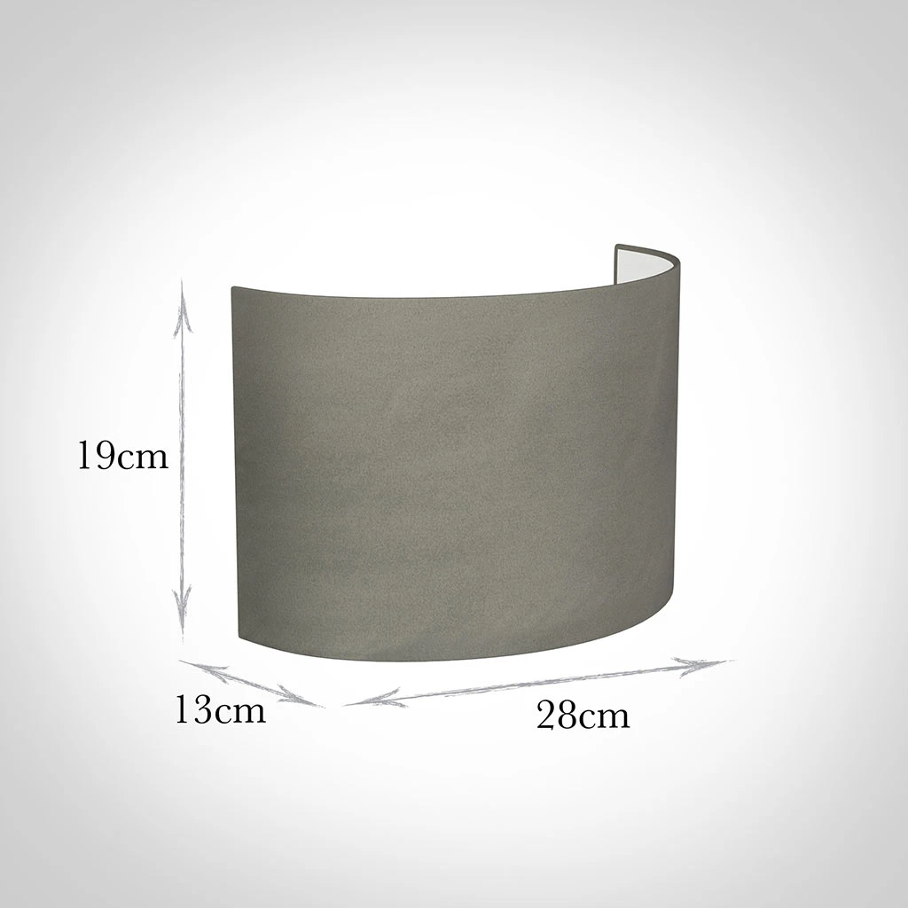 28cm Carlyle Half Shade In Pewter Satin 4 28cm Carlyle Half Shade In Pewter Satin - Image 2