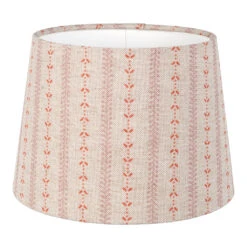 20cm Medium French Drum In Coral Cottage Stripe