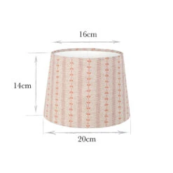20cm Medium French Drum In Coral Cottage Stripe -Curtains & Poles Sales 20fdm20csco 13